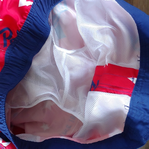 NWT Pabst Blue Ribbon Graphic Men's Board Shorts Red Size S - Picture 4 of 7